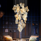 Modern Wave-Inspired Light Luxury Chandelier