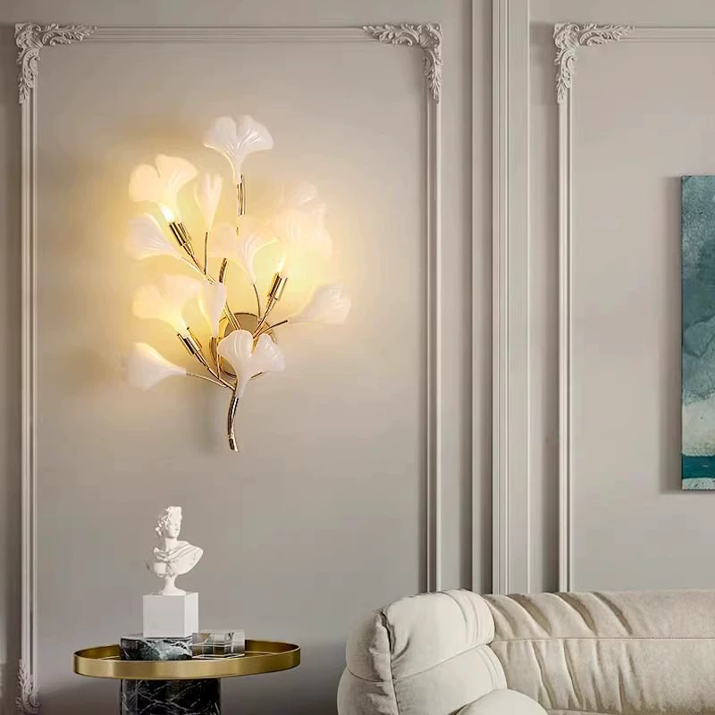 Ginkgo Leaf "Affordable Luxury" Wall Lamp