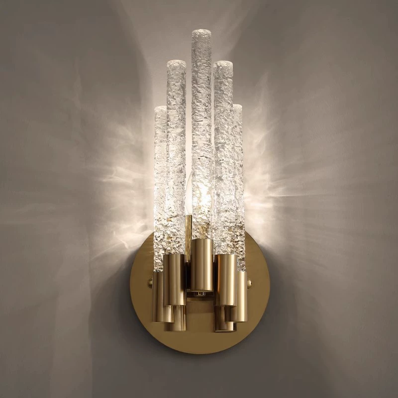 Modern crystal wall lamp