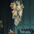 Modern Wave-Inspired Light Luxury Chandelier