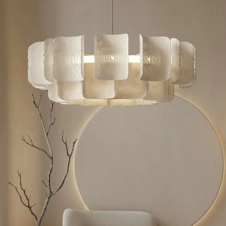 French-style light luxury cream chandelier