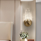 Modern crystal wall lamp