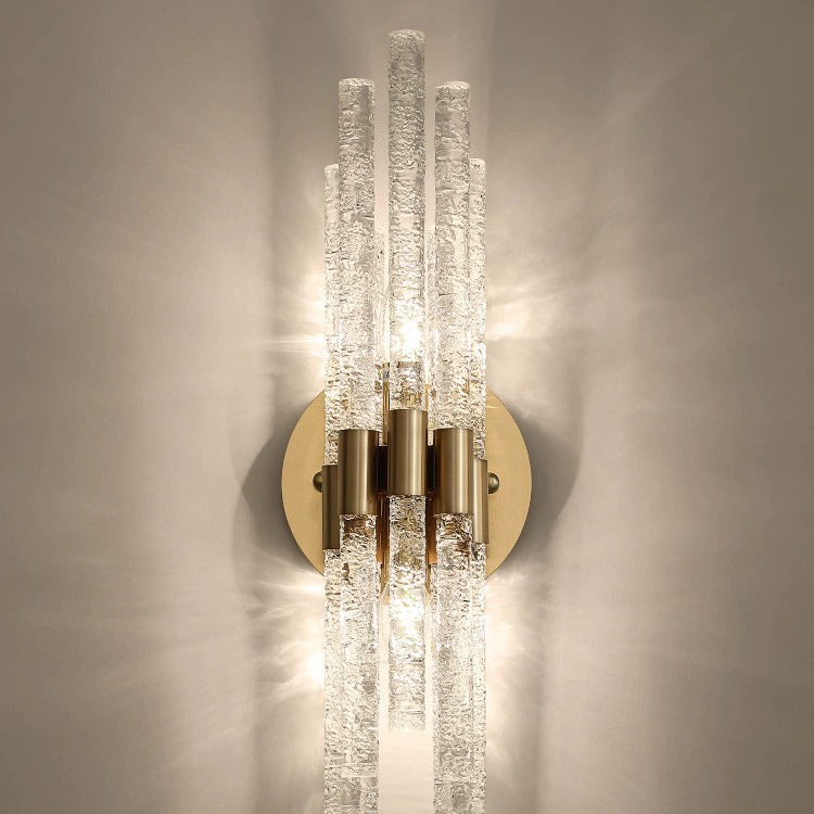 Modern crystal wall lamp