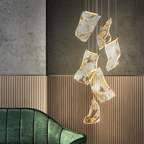 Modern Wave-Inspired Light Luxury Chandelier
