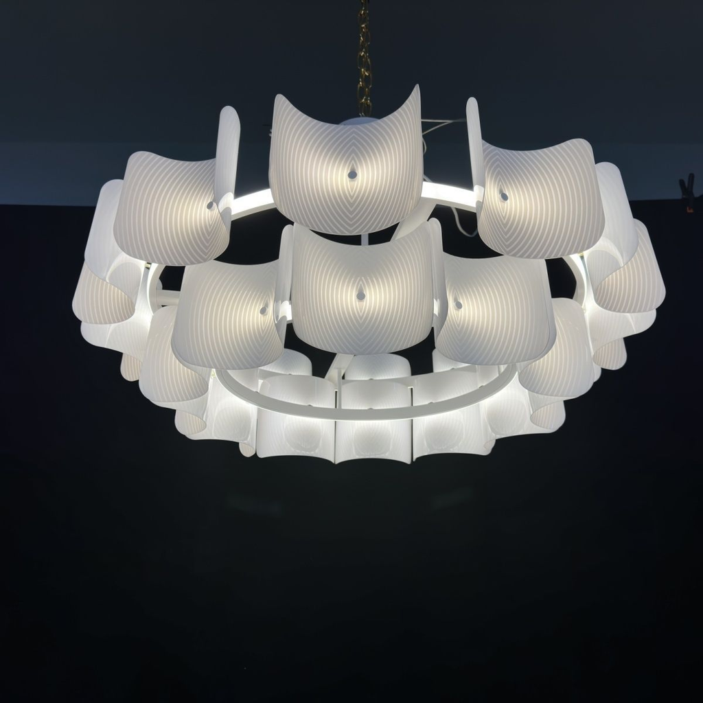 French-style light luxury cream chandelier