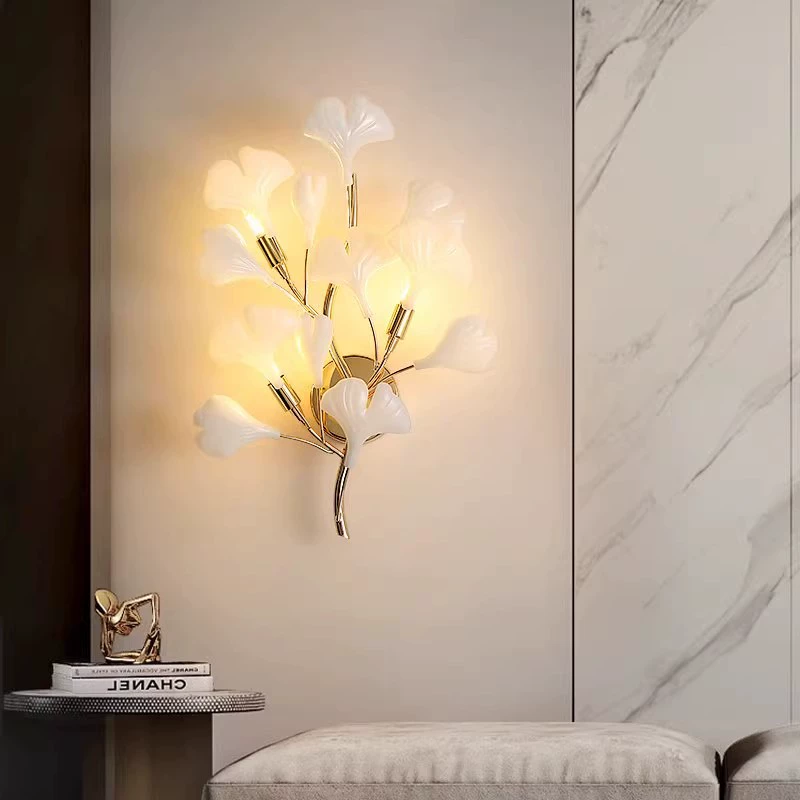 Ginkgo Leaf "Affordable Luxury" Wall Lamp